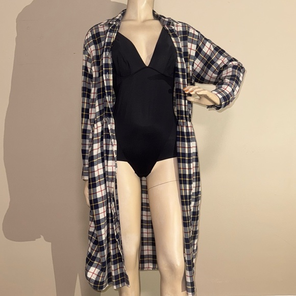 Uniqlo Plaid Flannel Drawstring Waist Dress - Picture 10 of 17